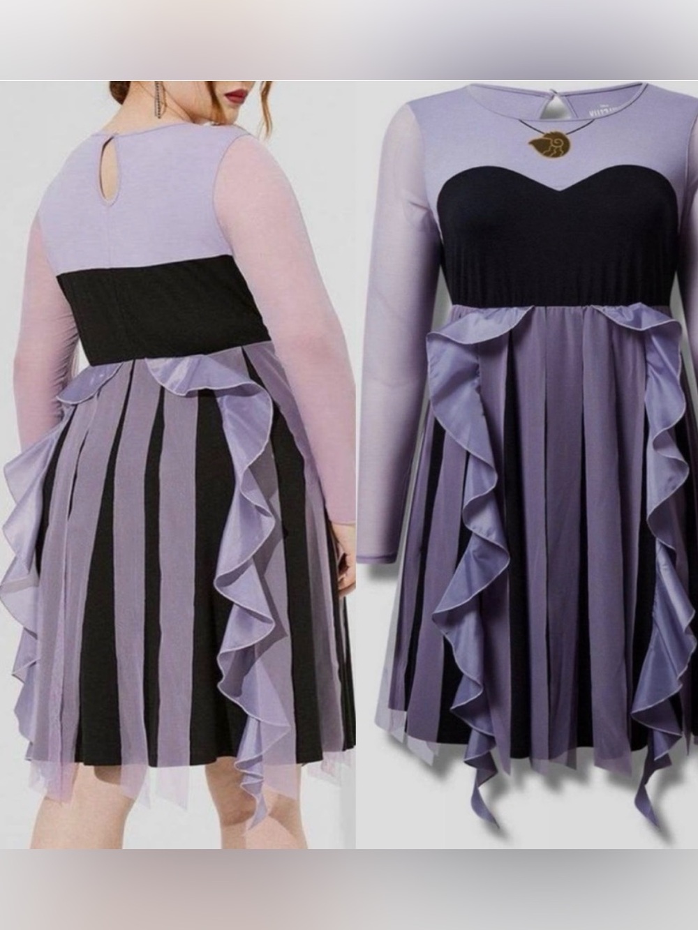 Torrid Disney Ursula The Little Mermaid Villains Mini Tulle Dress Sz 2X
